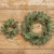 25" GLITTERED CEDAR WREATH