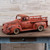 26" RED METAL RUSTED VINTAGE PICKUP-TRUCK