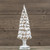 16" LIGHTED WHITE GLASS TREE