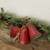 29" RED HANGING BELLS