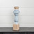 16.5" BLUE PAINTED PILLAR CANDLE STAND