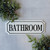 12" BATHROOM SIGN