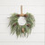 16" DARK GREEN SNOW CEDAR HANGING WREATH W/CONES