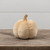 7" OFF YELLOW FABRIC PUMPKIN