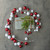 72" RED & WHITE  BALL GARLAND W/ 2.75" BALL