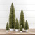 10" DARK GREEN FLOCKED TREE