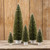 10" DARK GREEN FLOCKED TREE