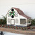 RED ROOF DUTCH BARN BIRDHOUSE