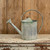 DISTRESSED BLACK & GREEN WATERING CAN