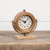 8.25" WOODEN NAUTICAL TABLETOP CLOCK