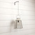 WHITE SQUARE SOLAR HANGING LIGHT