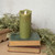7" MOVING FLAME GREEN PILLAR CANDLE
