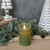 5" MOVING FLAME GREEN PILLAR CANDLE