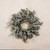 11" FLOCKED PINE W/ PINECONES WREATH