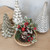 9" SNOWY HOLLY & BERRIES BIRDNEST TABLE PIECE