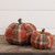 10" SCOTTISH CHECK FABRIC PUMPKIN