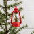 6" RED LIGHTED LANTERN W/ TREE ORNAMENT