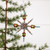 VINTAGE RED & GREEN SNOWFLAKE ORNAMENT