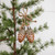 SILVER FROSTED PINK PINECONE ORNAMENT