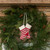 4" RED & WHITE STOCKING ORNAMENT