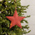 10.5" RED METAL STAR ORNAMENT