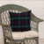 18" SQUARE GREEN TARTAN PILLOW