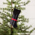 8" TARTAN STOCKING ORNAMENT W/ BLACK CUFF