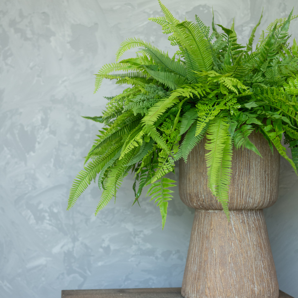 20" MIXED FERN BUSH