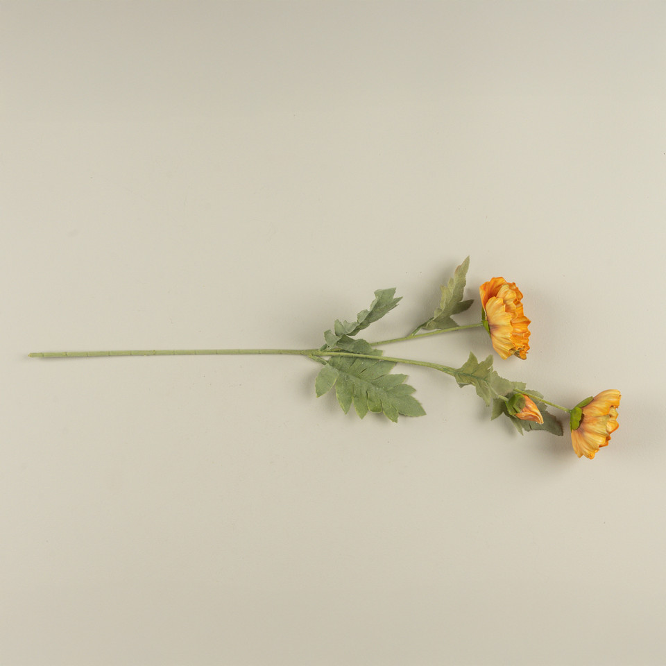 27" DARK ORANGE POPPY SPRAY