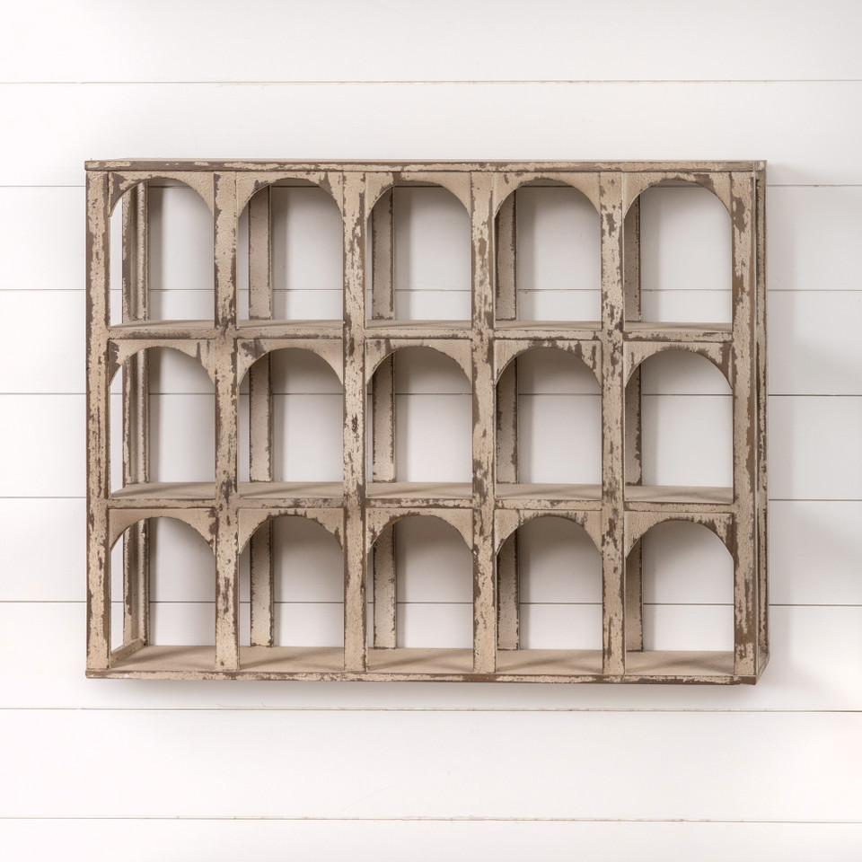 42.5" WHITE HANGING CUBBIES*