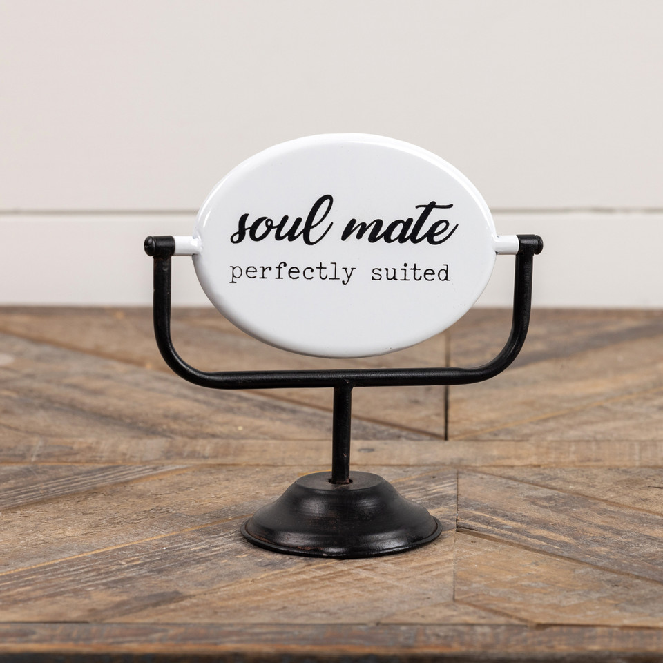 TWO SIDED TABLETOP SOULMATE SIGN