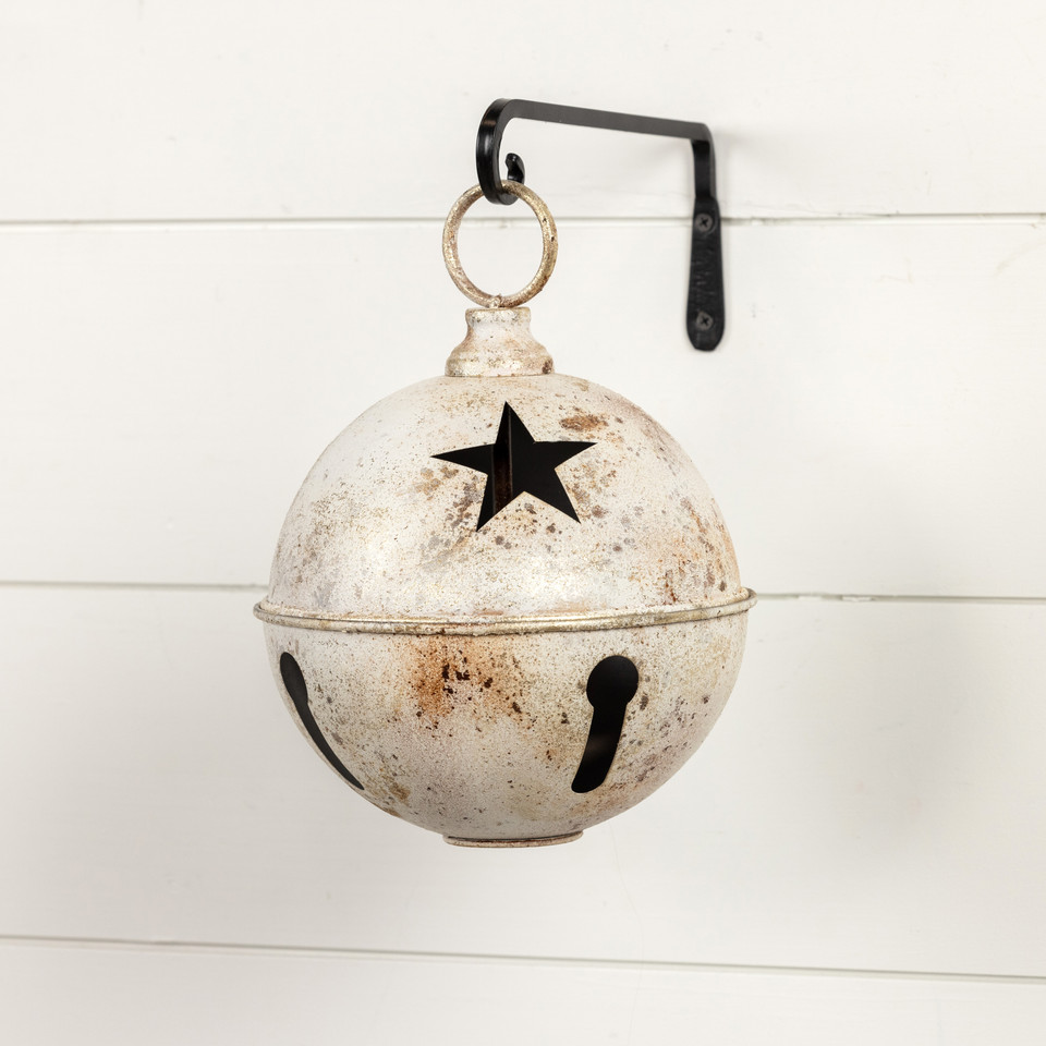 8.5" WHITE STAR SLEIGH BELL