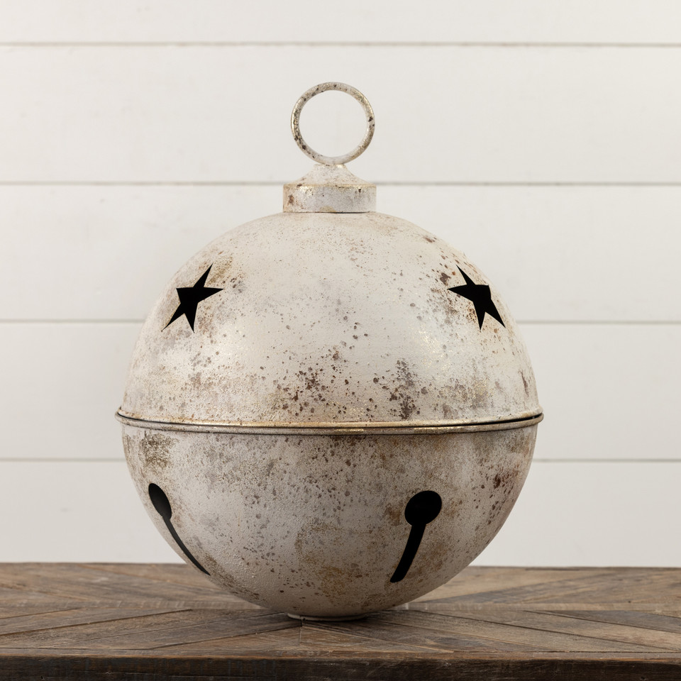 16" WHITE STAR SLEIGH BELL