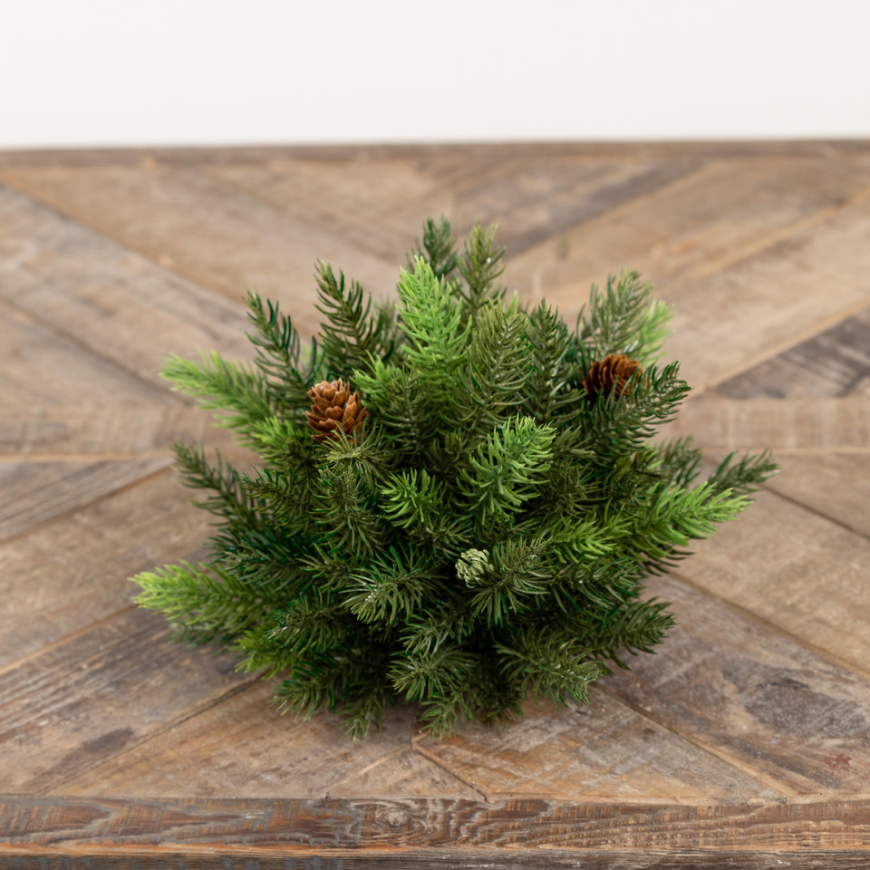 9" WHITE SPRUCE HALF BALL