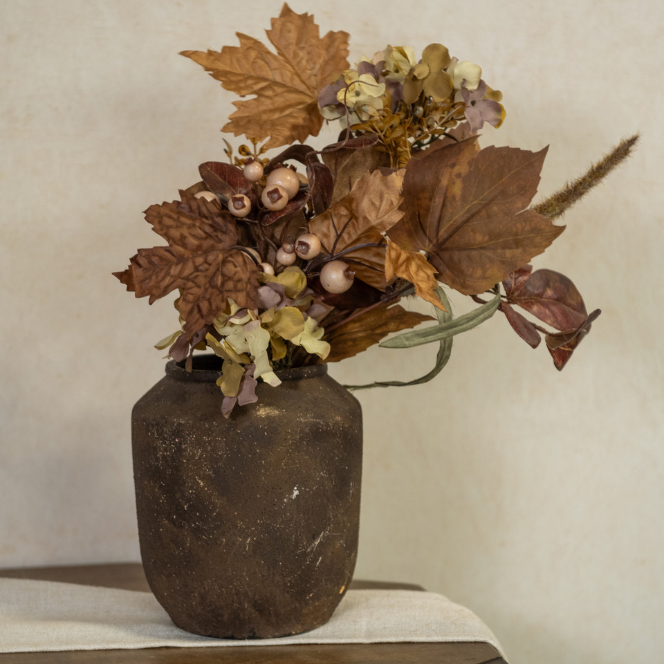28" MAPLE LEAF & BERRY SPRAY
