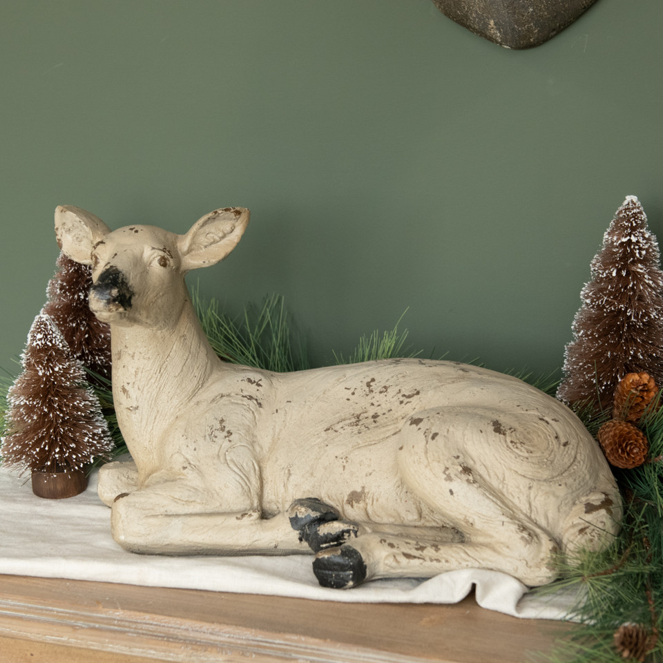SITTING DOE STATUETTE