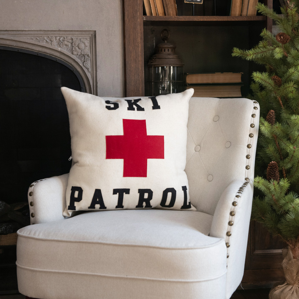 SKI PATROL PILLOW