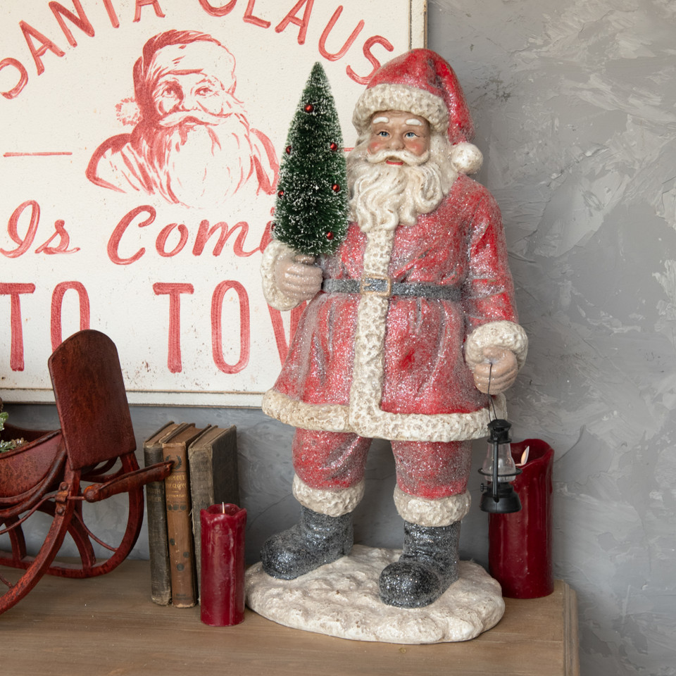25" SANTA W/ LANTERN
