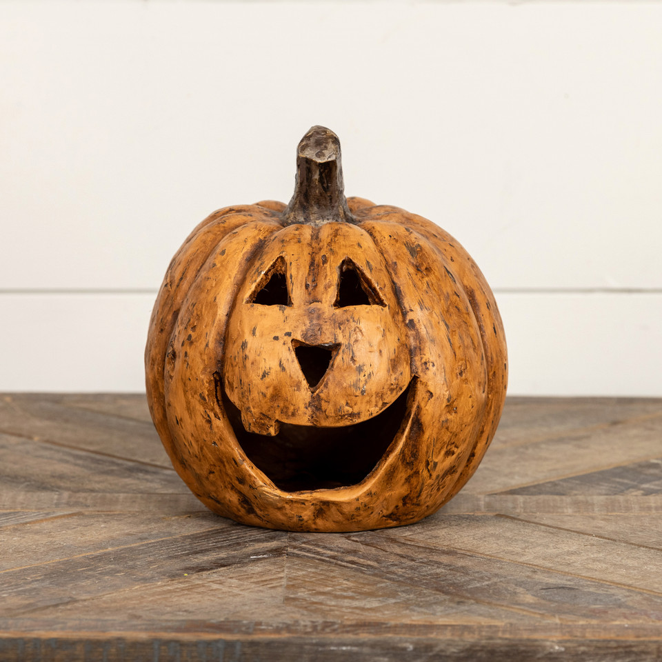 8" TERRACOTTA BIG MOUTH PUMPKIN