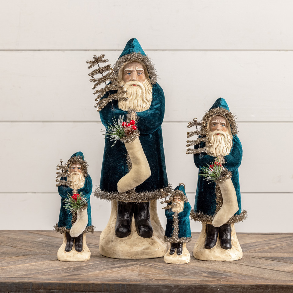 DEEP OCEAN VELVET BELSNICKLE ORNAMENT