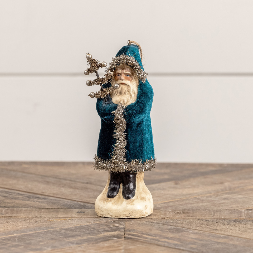 DEEP OCEAN VELVET BELSNICKLE ORNAMENT