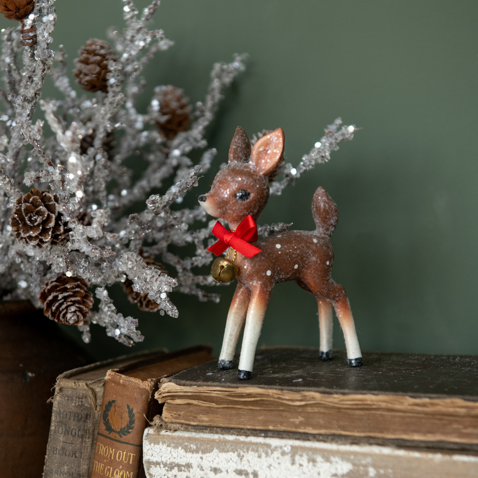 5" BROWN RETRO DEER