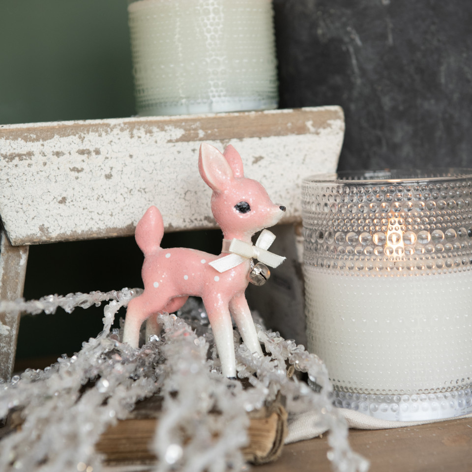 5" PINK RETRO DEER