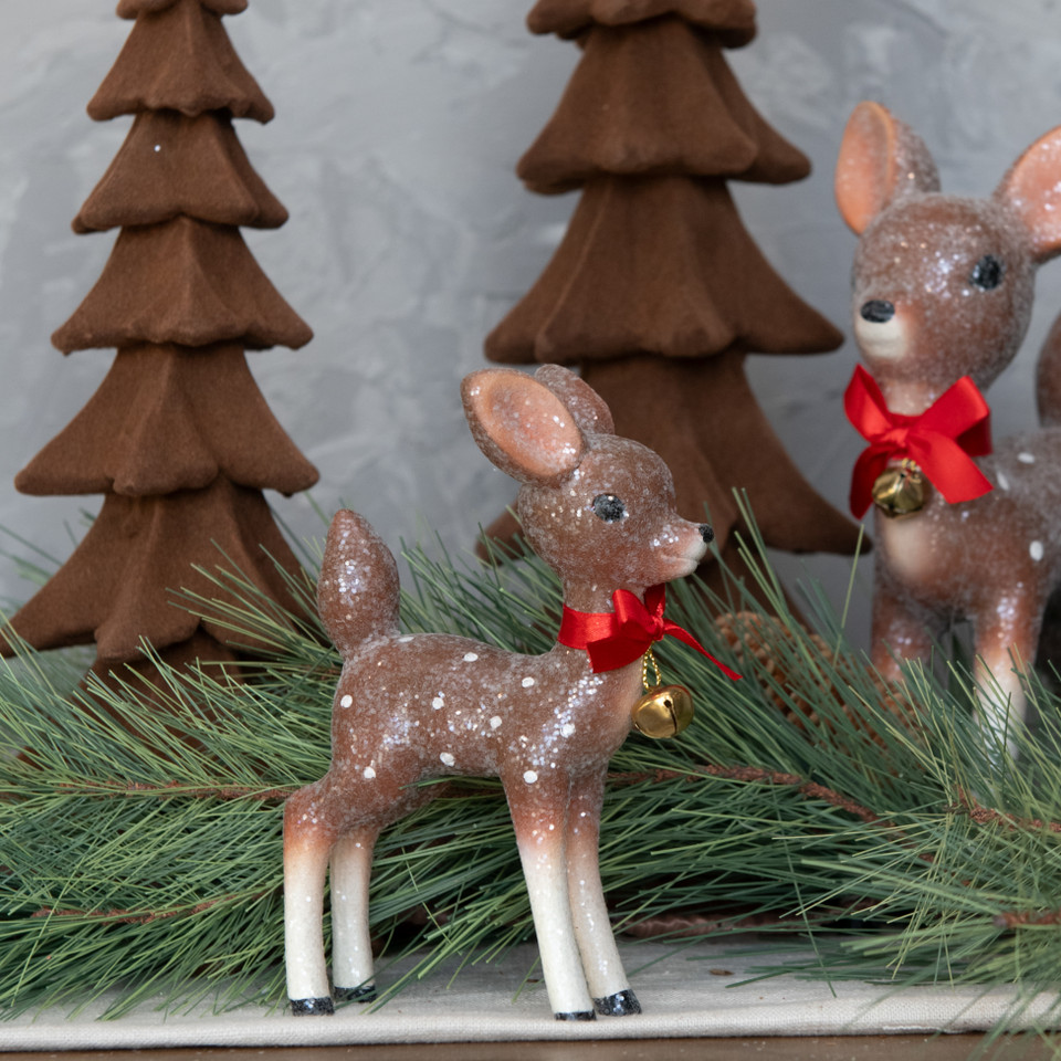 6.5" BROWN RETRO DEER