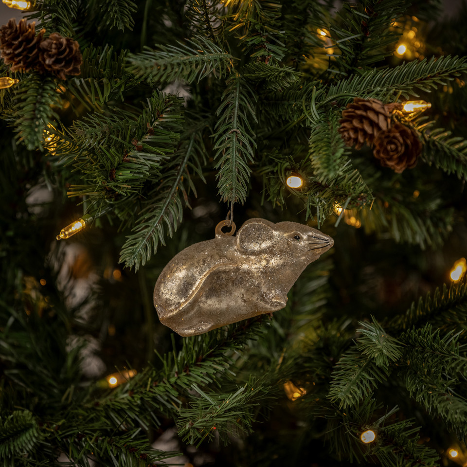 4" MOUSE ORNAMENT