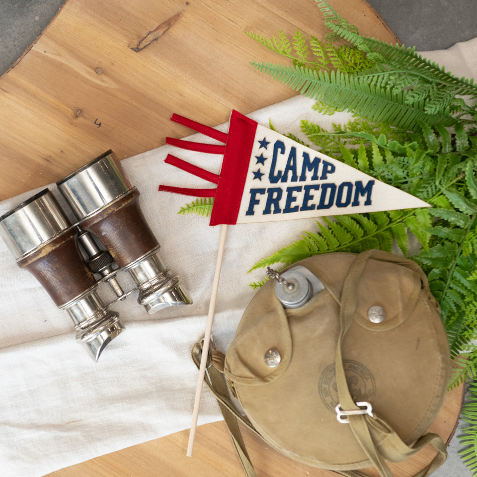 8" CAMP FREEDOM PENNANT