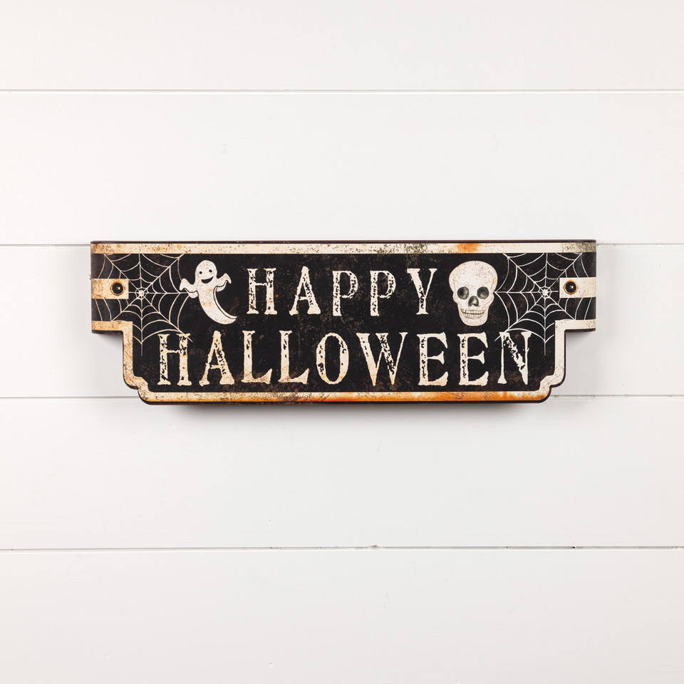 SPOOKY HAPPY HALLOWEEN SIGN