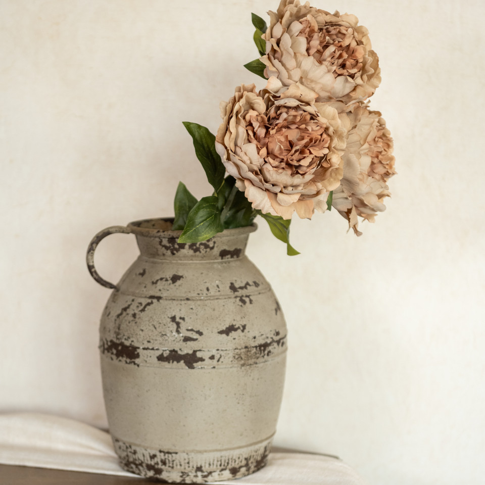 28" TAN PEONY STEM