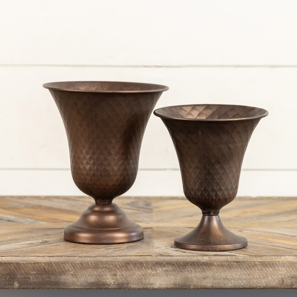 7.5" FLARED BRONZE VASE