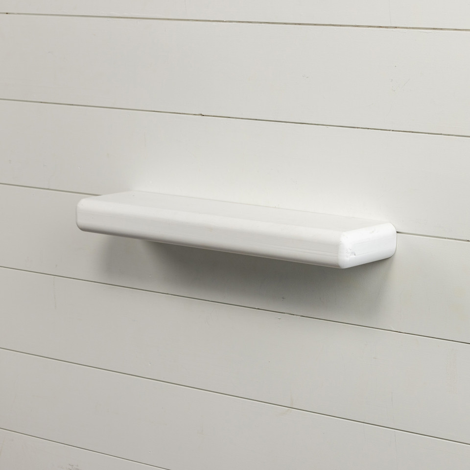 23.75" WHITE PLANK SHELF